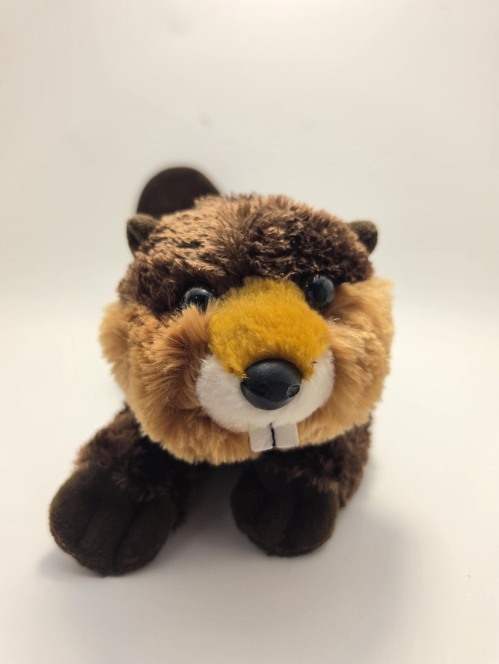 Aurora Beaver Plush Brown Soft Woodland Stuffed Animal Toy Realistic (10 inch)